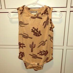 SpearmintLOVE nude/bl cactus sleeveless bodysuit